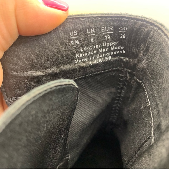 Franco Sarto Caleb Leather Booties square toe size 9M black leather mid ankle - Picture 6 of 9